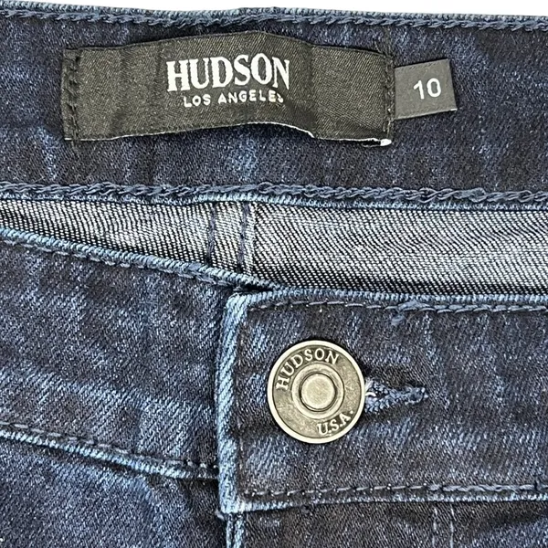 Hudson Straight Leg Jeans Sz 10 Dark Wash Stretch Denim Mid Rise Comfort NEW! - Image 10