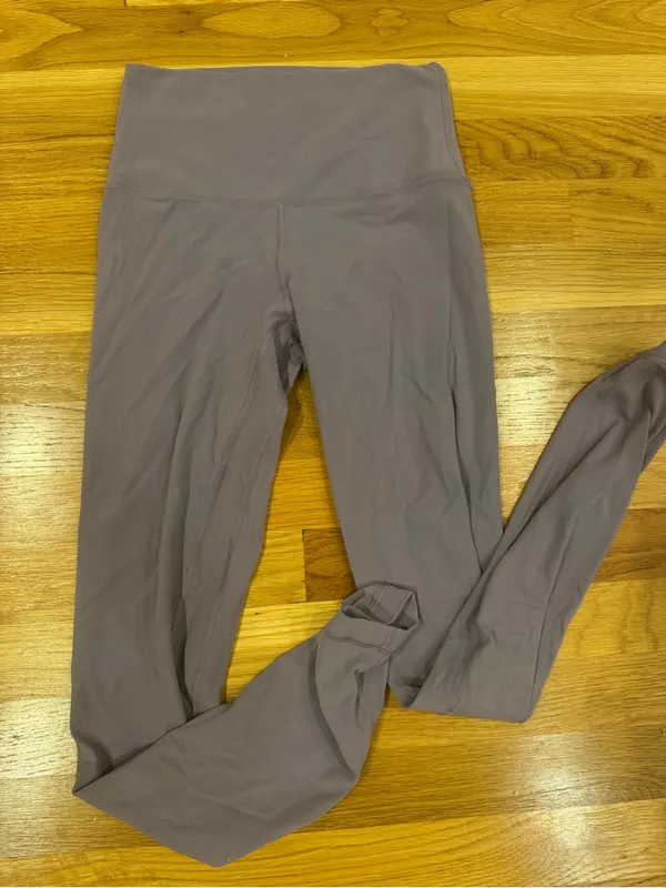 Lululemon align leggings 28” purple ash size 4 - Image 2