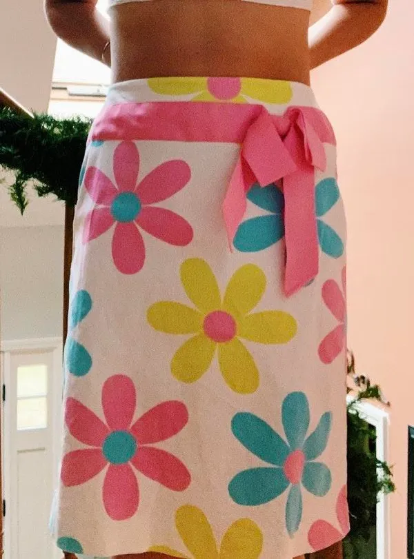 1960 Inspired Floral Skirt - Image 3