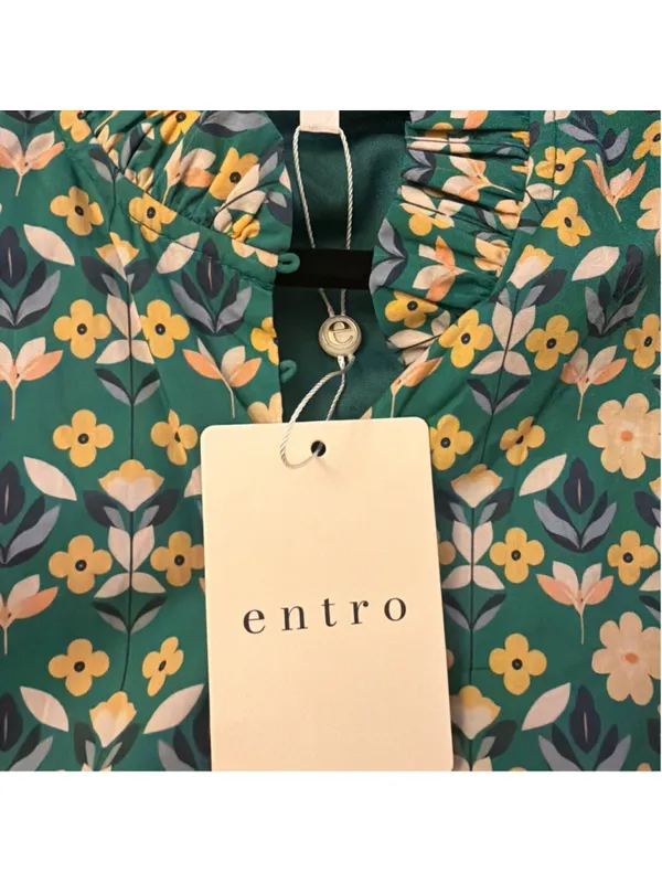 Entro Women's Garden Mini DressDress in Green Size S - Image 6