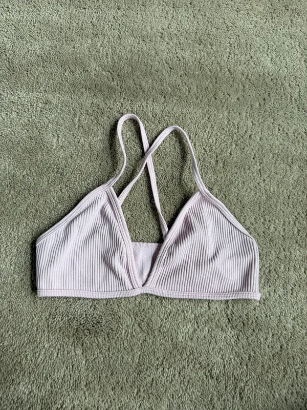 Out From Under Lavender Ribbed Bralette – Size XS/S - Image 2