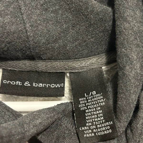 Large Croft & Barrow Hoodie Sweatshirt - Image 3