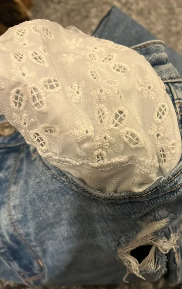 American Eagle Outfitters Ripped Flare Jeans - Image 3