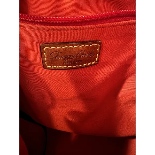 Dooney & Bourke Nylon Tobi Tote Leather Handles DB Pink Brown‎ - Image 9