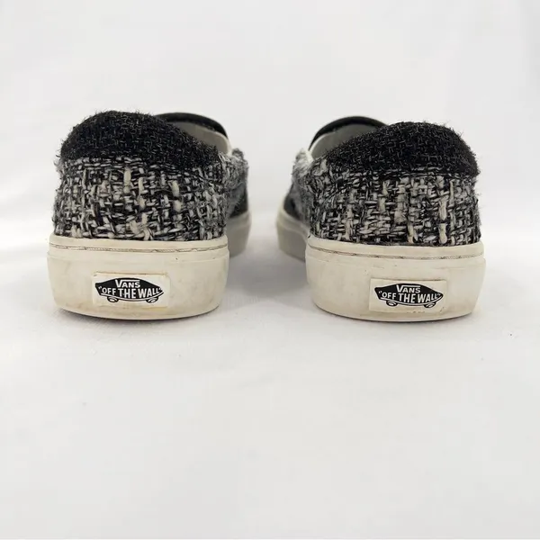 Vans Classic Slip On Sneakers in Black and White size 7 - Image 10