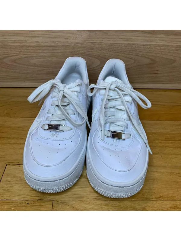 Nike Air Force 1 White Platform Sneakers - Size 5.5 - Image 3