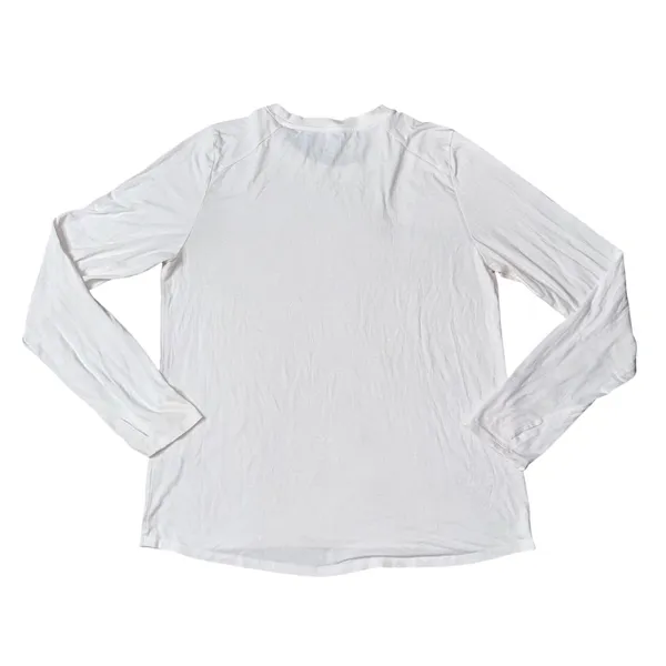 Free Fly Bamboo Long Sleeve Tee Women Large White Good‎ Outdoor Performance Top - Image 5
