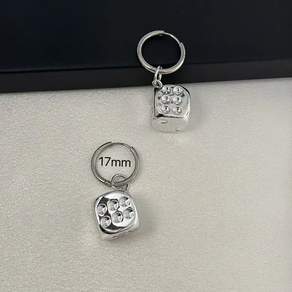 Dice Dangle Drop Earrings for Men Women Streetwear Hip Hop Punk Unisex Style - Image 2