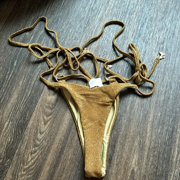 La Mariposa Buena Vista Bottom Gold Size L - Image 5