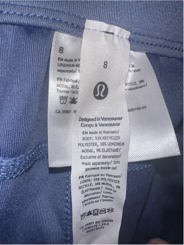 Women's Lululemon Jogger Pants Size 8 Blue - Image 4