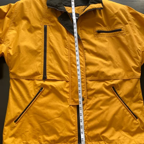 London Fog Mustard Yellow Zipper Lined Jacket Size L (NO HOODIE AVAILABLE)‎ - Image 4