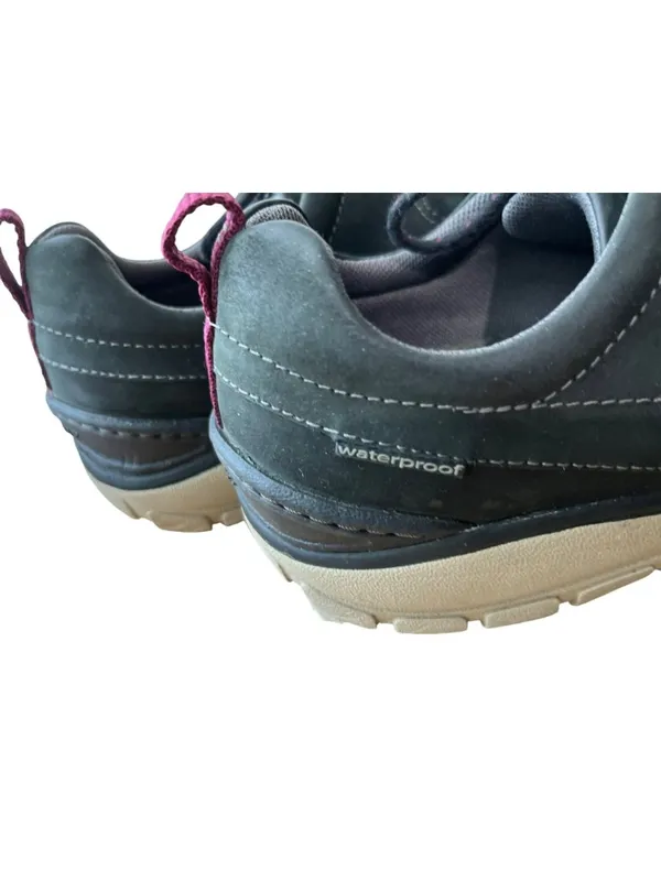 Clarks Wave Go Women’s 9.5 Navy Nubuck Leather WaveWalk Shoes Used - Image 6