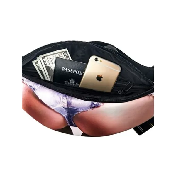 Source Unknown Adjustable Zipper Funny Women's Fanny Pack Waist Purse - Image 2