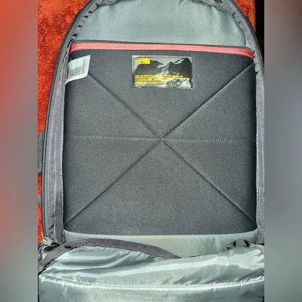 The North Face The North Face Unisex Microbyte Backpack Gray & Red Orange - Image 7