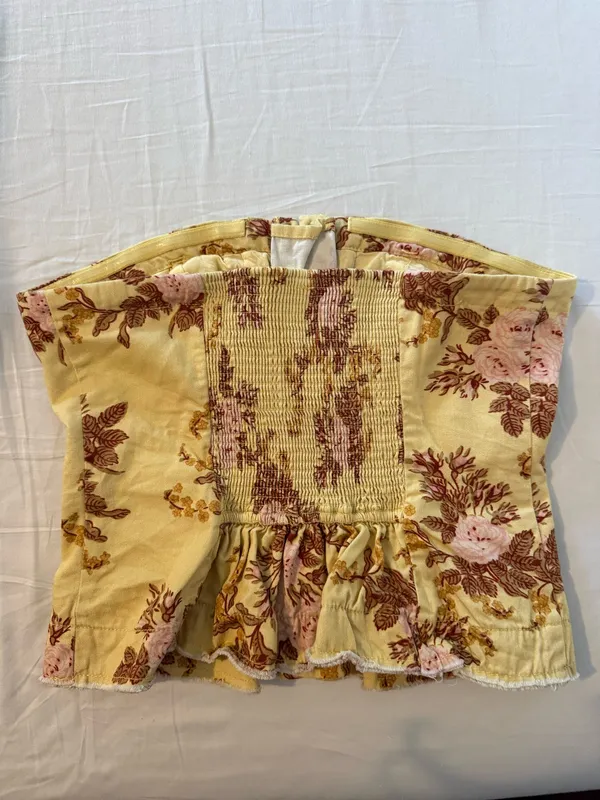 Free People Yellow Floral Top - Image 3