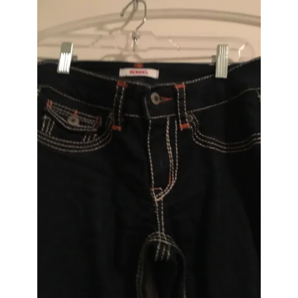 Bongo Women's Juniors Blue Denim Jeans Size 5 - Image 3