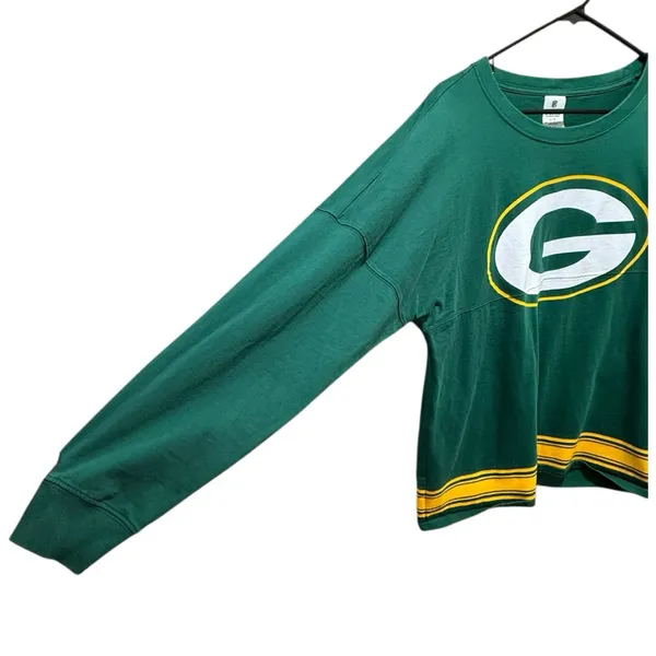 Victoria’s Secret PINK NFL Green Bay Packers Oversized Long Sleeve T Size Large - Image 4