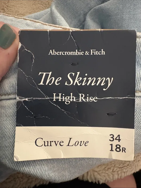 NWT Abercrombie & Fitch “The Skinny High Rise” Jeans, Size 18 - Image 6