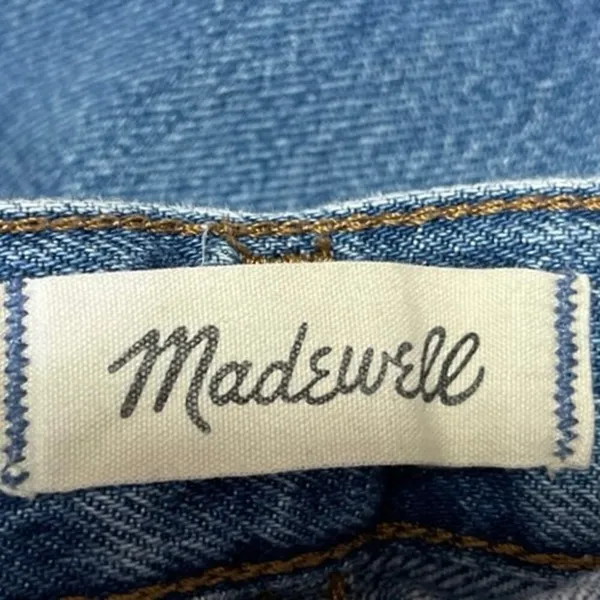 Madewell The Slouchy Boy Jean Blue Denim Straight Leg Medium Wash Jeans Size 23 - Image 4