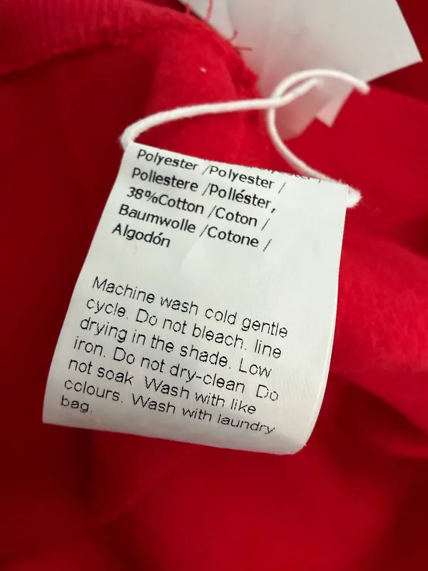 Fisoew Women's Red Mock Neck Pullover Sweatshirt Size M - Image 7