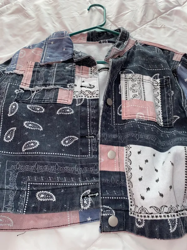 Romwe Color block Jean Jacket - Image 6