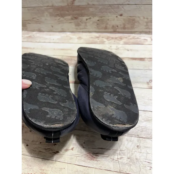 Sorel Hadley Slippers Quilted Navy Blue Puffy Nylon Women's 8 Cozy Warm - Image 6