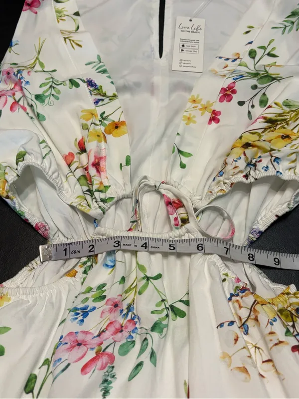 Cupshe spring crush floral mini dress size medium NWT - Image 14