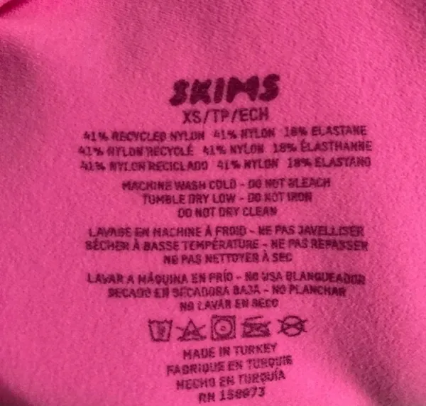 SKIMS Pink Sculpting Thong Bodysuit XS - Image 5