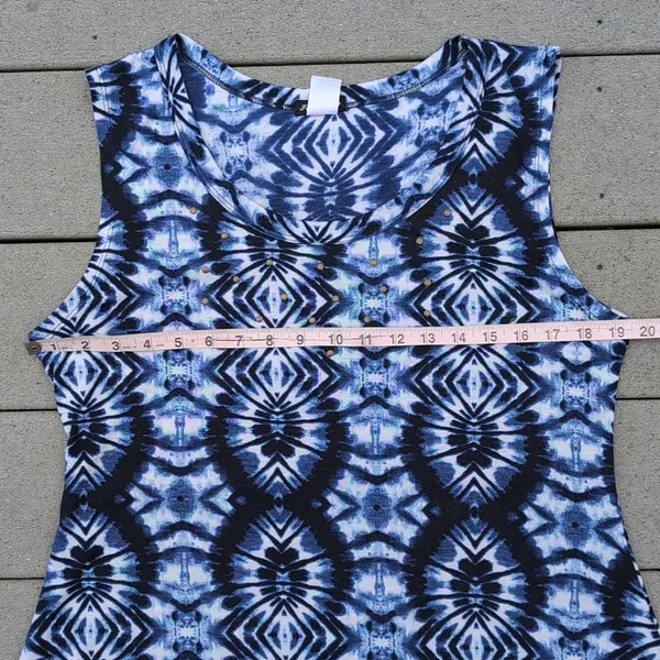 Fig & Blu Sleeveless Tie Dye Tunic Top | Tie Dye Sleeveless Shirt - Image 10