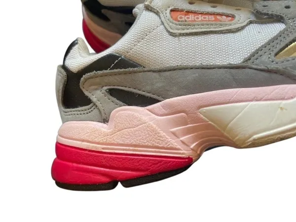Adidas Originals Falcon White Grey Pink Chunky Sneakers CG6214 Women's Size 5 - Image 4