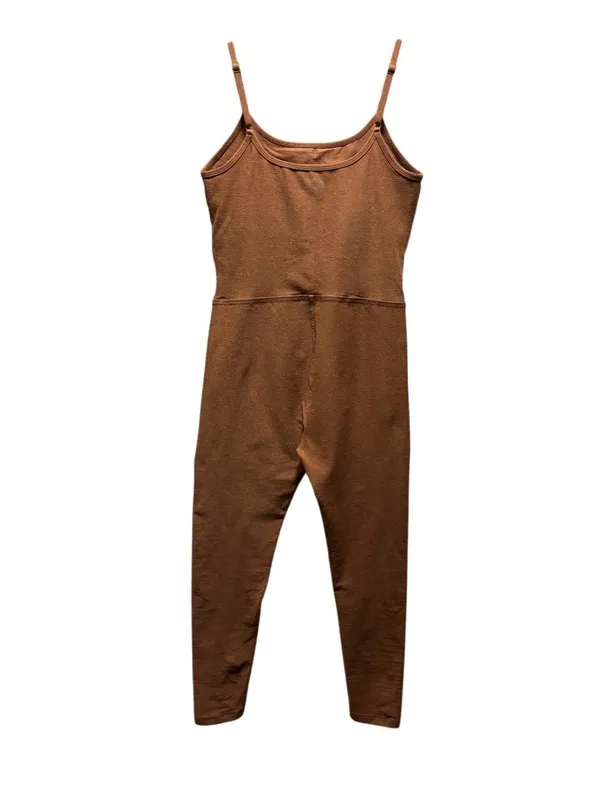 Beyond Yoga Spacedye Uplevel Midi Jumpsuit Size M In Caramel Toffee - Image 4