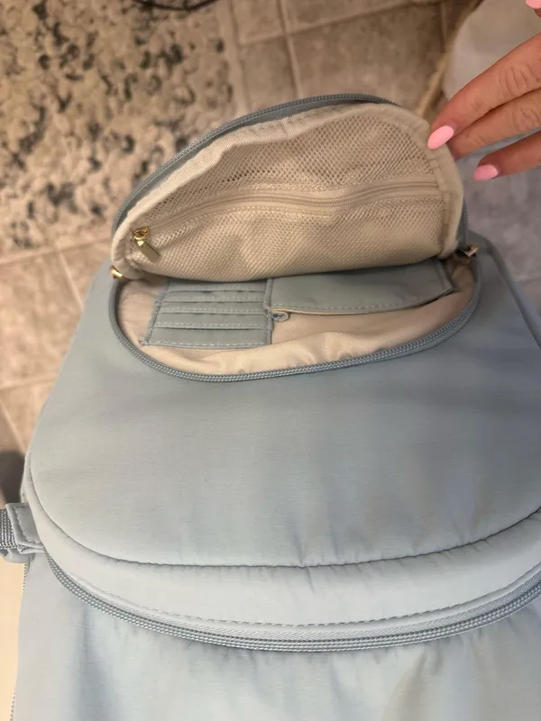 Cute travel backpack Blue - Image 3