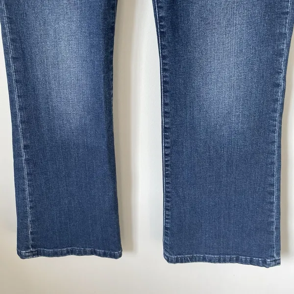 GAP '70s Flare Low Rise Denim Jeans Pants Blue Cotton Women's Size 10 Petite - Image 7