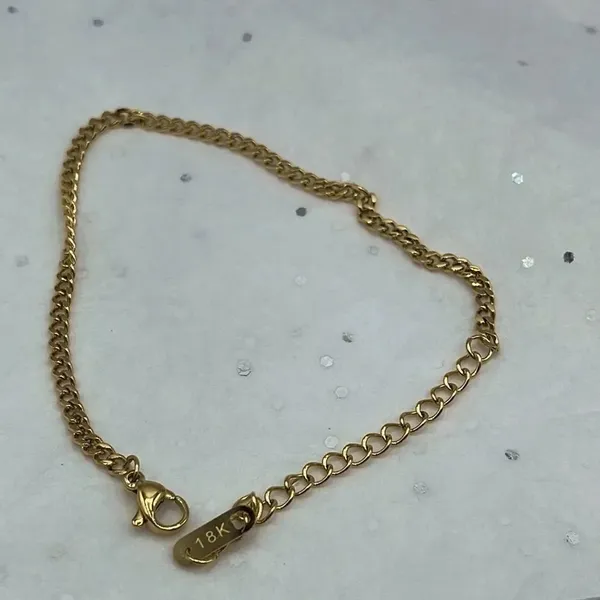 18K gold plated chain bracelet - Image 3