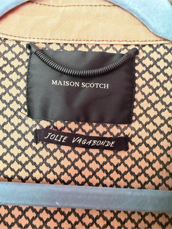Maison Scotch- Scotch and Soda lightweight camel brown moto jacket- see sizing - Image 2