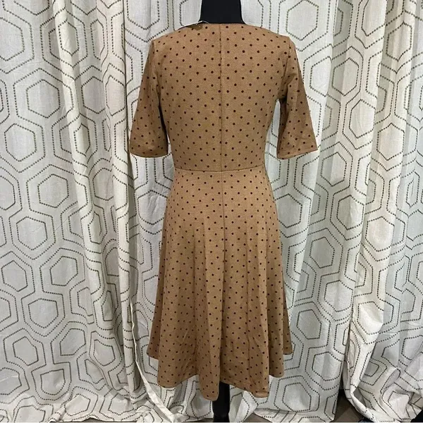 Land's End Women's Fit and Flare Polka Dot Dress XS 2-4 - Image 5