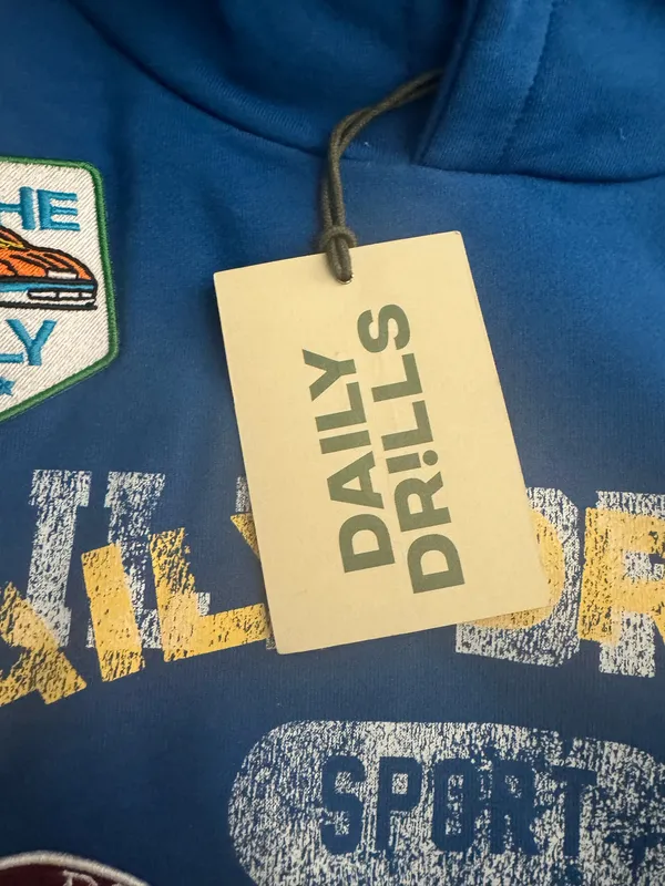 Daily Drills Allstar Hoodie Colbalt - Image 3