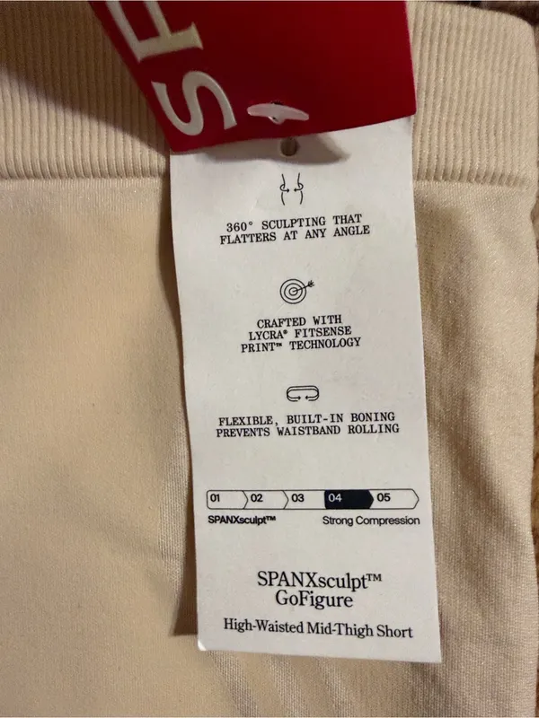 SPANXsculpt GoFigure Shapewear Shorts XS NWT - Image 9