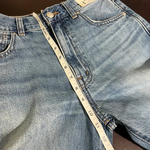 NWT Madewell Superwide Leg Jeans Fannin Wash Rigid Denim Cuffs High Rise - Image 14