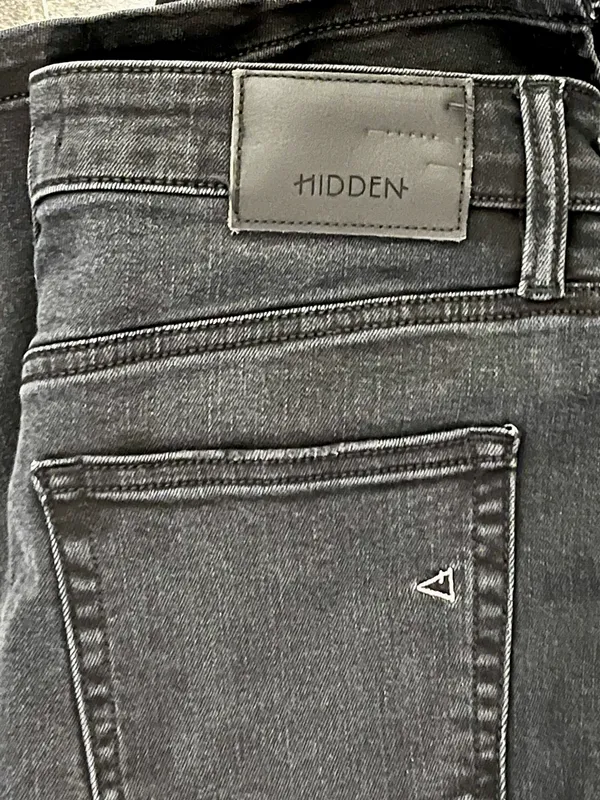 Hidden Long Dark Wash Denim Skirt, M - Image 8