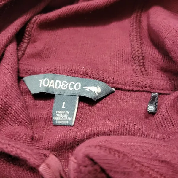 Toad & Co Sweatshirt Size Large Oversized Toad&Co Lightweight Hooded Sweatshirt Women's - Image 6