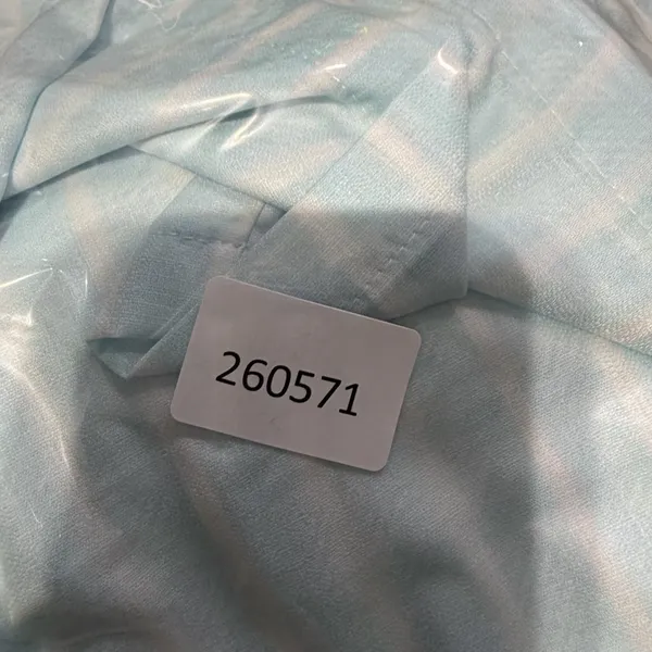 Women's Light Blue and White Striped Pull On Drawstring Waist Pant Size S #26057 - Image 6