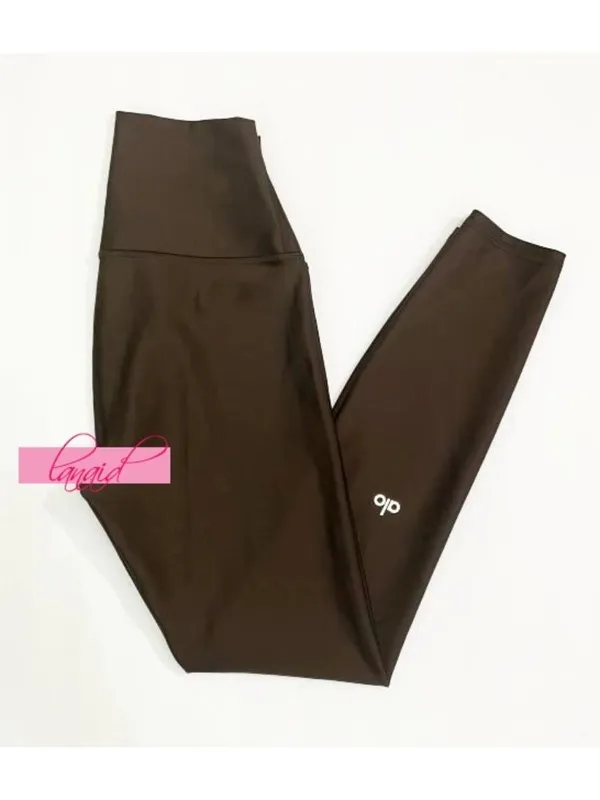 Alo 7/8 High-Waist Airlift Leggings Espresso Hi-Rise Waisted Skinny Tights Pants - Image 8