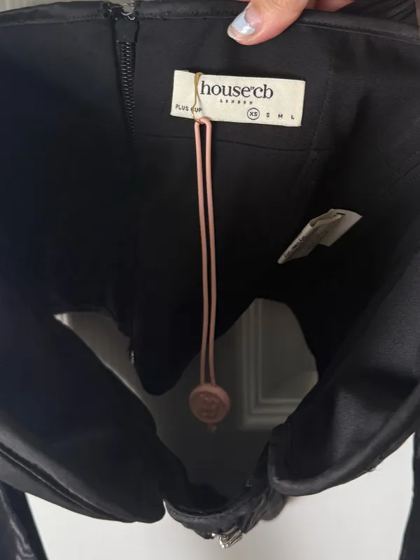 House of CB Mina Structured Black Corset XS - Image 10