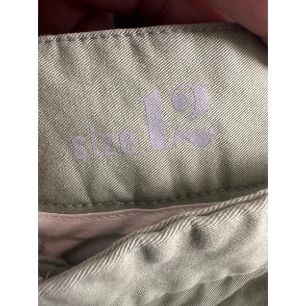 J.Crew Frankie Chino Pant Meadow Sage Green Straight Leg Stretch Size‎ 12 - Image 6