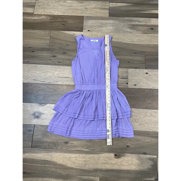Do+Be Light Purple Sleeveless Blouson Mini Dress V‑Neck Ruffle Hem Size M - Image 5