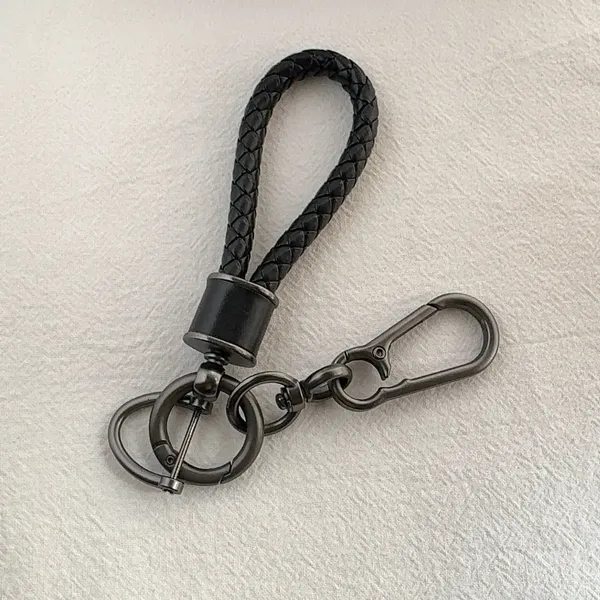 Car Keychain Carabiner Keychain for Men Women Braided Rope Bag Charm Key Rings - Image 2