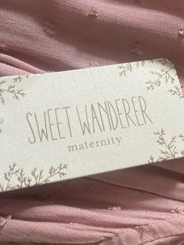 Sweet Wanderer Dress Maternity Flutter Sleeve Tiered Midi Dress - Image 7