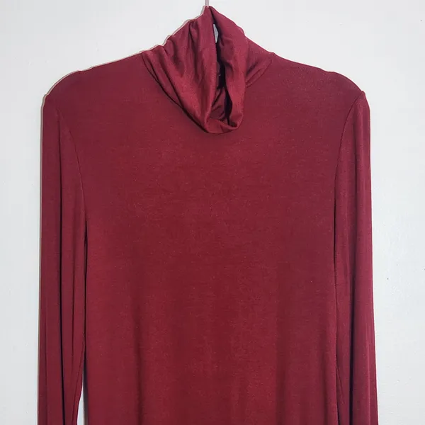 Fabletics Cranberry Red Turtleneck Size Large NWT - Image 3