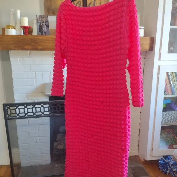 NEW Antonio Melani pink bubble smocked body con dress - Image 4